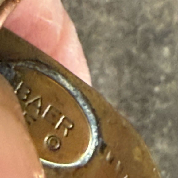 Marjorie Baer, San Francisco, artisan belt, vintage, black webbing, mixed metals - Picture 2 of 15